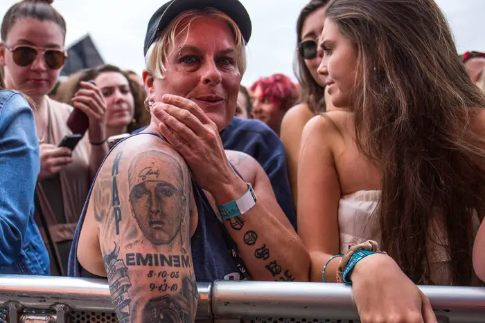 There were a lot of Eminem tattoos<br/>